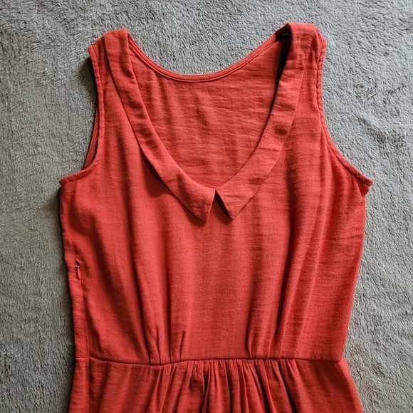 Sessun orange sleeveless midi dress size medium - Picture 7 of 11